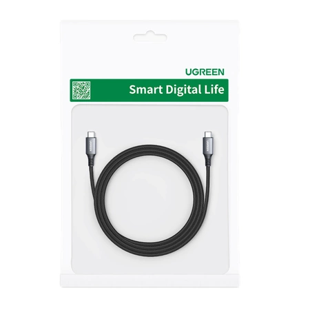 Ugreen US555 100W USB-C / USB-C PD-Kabel 3 m - Grau