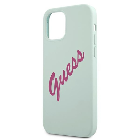 Guess GUHCP12SLSVSBF iPhone 12 mini 5,4" niebieski fuksja/blue fuschia hardcase Silicone Vintage