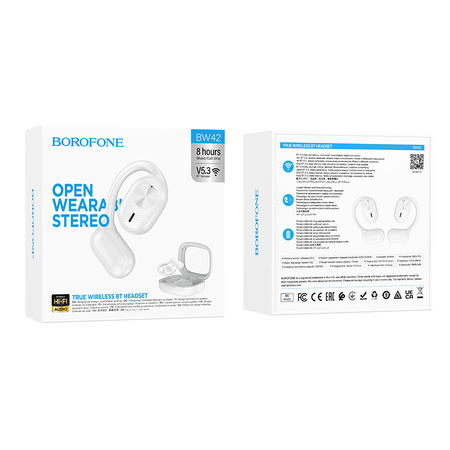 Borofone Słuchawki Bluetooth TWS BW42 Nieve Białe