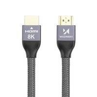 Wozinsky kabel HDMI 2.1 8K 60 Hz 48 Gbps / 4K 120 Hz / 2K 144 Hz 3m srebrny (WHDMI-30)