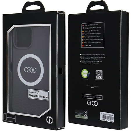 Audi IML Big Logo MagSafe Case iPhone 13 Pro Max 6.7" czarny/black hardcase AU-IMLMIP13PM-Q5/D2-BK