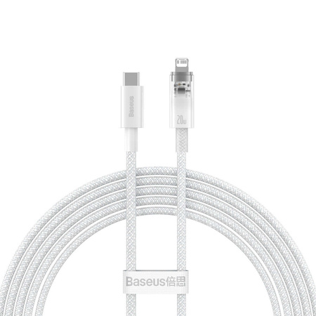 Baseus Explorer Series cable USB-C - Lightning 20W 2 m white (CATS010302)