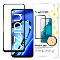 Wozinsky Super Tough Full Glue Tempered Glass Full Screen With Frame Case Friendly Realme Narzo 50A Schwarz