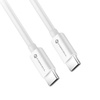 FORCELL kabel Typ C do Typ C QC4.0 3A/20V PD60W C338 1,5m biały