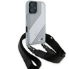 Original Case IPHONE 16 BMW Hardcase M Edition Carbon Stripe & Strap (BMHCP16S23PSCCG) gray