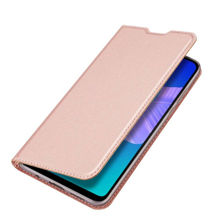 Etui HUAWEI Y6P z klapką Dux Ducis skórzane Skin Leather jasny róż