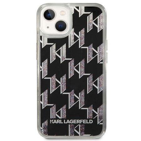 Karl Lagerfeld KLHCP14SLMNMK iPhone 14 6,1" hardcase czarny/black Liquid Glitter Monogram