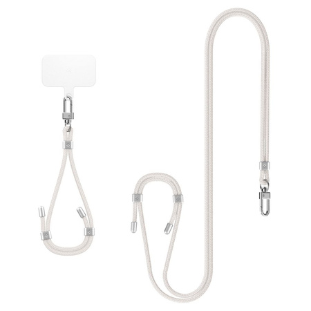 SPIGEN UNIVERSAL STRAP SET CROSSBODY & WRIST PEARL WHITE