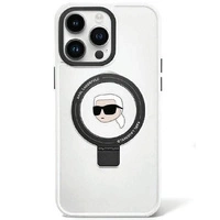 Karl Lagerfeld KLHMP15LHMRSKHH iPhone 15 Pro 6.1&quot; white/white hardcase Ring Stand Karl Head MagSafe