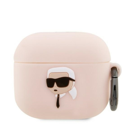 Karl Lagerfeld Silicone NFT Karl Head 3D - Etui AirPods 3 (różowy)