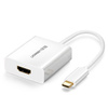 Ugreen przejściówka adapter USB Typ C (męski) - HDMI (żeński) biały (40273)