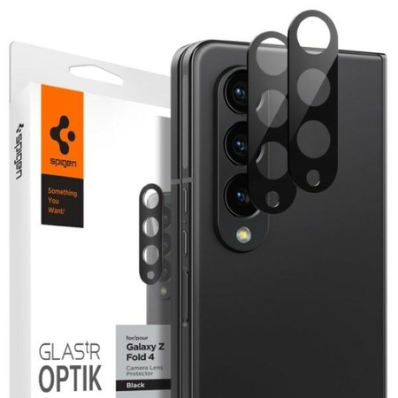 Spigen OPTIK.TR KAMERASCHUTZ 2ER-PACK GALAXY MIT FALTER 4 SCHWARZER ABDECKUNG