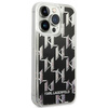 Original Case IPHONE 14 PRO MAX Karl Lagerfeld Hardcase Liquid Glitter Monogram (KLHCP14XLMNMK) black