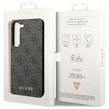 Oryginalne Etui GUESS hardcase 4G Charms Collection GUHCSA55GF4GGR do Samsung Galaxy A55 czarny