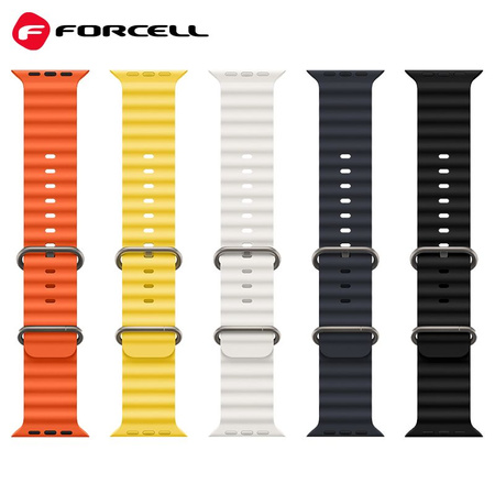 FORCELL F-DESIGN FA12 pasek / opaska do Apple Watch 38/40/41mm biała