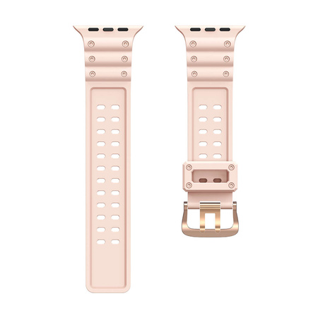 Strap Triple Protection strap for Apple Watch SE, 8, 7, 6, 5, 4, 3, 2, 1 (41, 40, 38 mm) bracelet bracelet pink