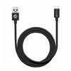 FORCELL kabel USB do Micro 2,4A C321 TUBA czarny 1 metr