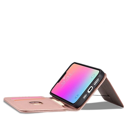 Magnetkartenhülle für Samsung Galaxy A23 5G Cover mit Flip Wallet Stand Pink