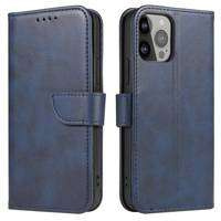 Magnet Case for Samsung Galaxy S23 flip cover wallet stand blue