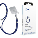 3MK EasyClip Dark Blue (silver) smycz do telefonu