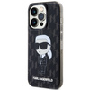 Karl Lagerfeld nakładka do iPhone 15 Pro 6,1" KLHCP15LHNKMKLK czarna HC IML Ikonik Monogram