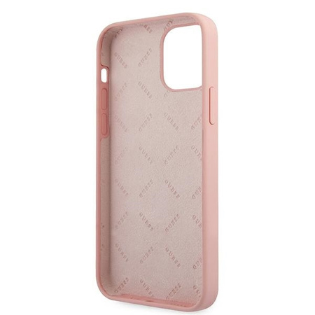 Guess GUHCP12LLSVSPG iPhone 12 Pro Max 6,7" różowo zielony/green pink hardcase Silicone Vintage