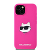 Karl Lagerfeld KLHMP15SSCHPPLF iPhone 15 / 14 / 13 6.1" różowy/fuschia hardcase Silicone Choupette Head MagSafe