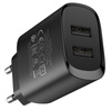 Borofone Ładowarka sieciowa BN2 Super - 2xUSB - 2,1A z kablem USB na Lightning czarna