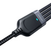 Kabel USB 4w1 USB-A -  USB-C / 2 x Lightning / Micro do ładowania i transmisji danych 1.2m Joyroom S-1T4018A18 - czarny