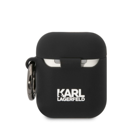 Karl Lagerfeld Silicone NFT Choupette Head 3D - Etui AirPods 1/2 gen (czarny)