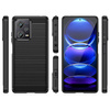 Carbon Case case for Xiaomi Redmi Note 12 Pro+ flexible silicone carbon cover black