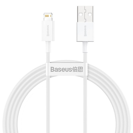 Baseus Superior kabel USB - Lightning 2,4A 1,5 m Biały (CALYS-B02)