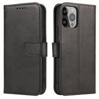 Magnet Case Hülle für Vivo Y16 Flip Cover Wallet Stand schwarz