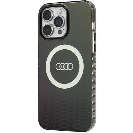 Audi IML Big Logo MagSafe Case iPhone 14 Pro Max 6.7" czarny/black hardcase AU-IMLMIP14PM-Q5/D2-BK