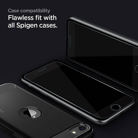 Szkło Hartowane Spigen Alm Glass Fc Iphone 7/8/Se 2020 Black