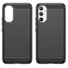 Carbon Case etui do Realme 10 Pro elastyczny silikonowy karbonowy pokrowiec czarne