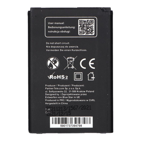 Bateria do LG K3/K4 1700 mAh Li-Ion Blue Star PREMIUM