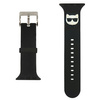 Karl Lagerfeld KLAWLSLCK Apple Watch Strap 42/44 / 45mm black / black strap Silicone Choupette Heads