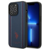 US Polo USHCP14LPFAV iPhone 14 Pro 6,1" granatowy/navy blue Leather Stitch