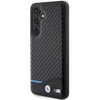 Etui BMW Leather Carbon na Samsung Galaxy S24 - czarne