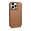 iCarer CE Premium Leather Folio Case iPhone 14 Pro Max Magnetic Flip Leather Folio Case MagSafe Brown (WMI14220716-BN)