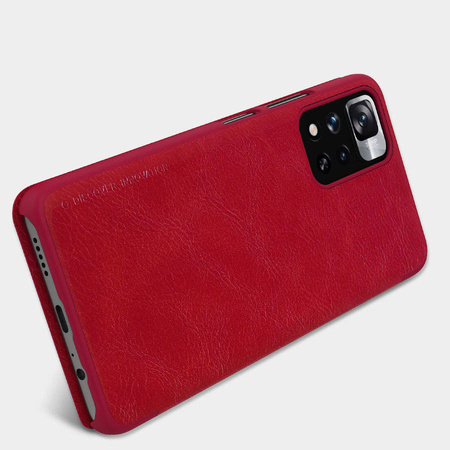 Nillkin Qin Case Cover für Xiaomi Redmi Note 11 Pro + (China) / Redmi Note 11 Pro (China) Kameraschutz Holster Cover Flip Cover Schwarz