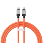 Baseus kabel CoolPlay USB-C - USB-C 1m 100W pomarańczowy