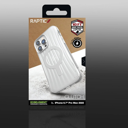 Raptic X-Doria Clutch Case iPhone 14 Pro Max with MagSafe back cover transparent