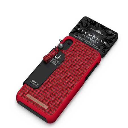 Nordic Elements Saeson Idun - Materiałowe etui iPhone Xs Max (Red)