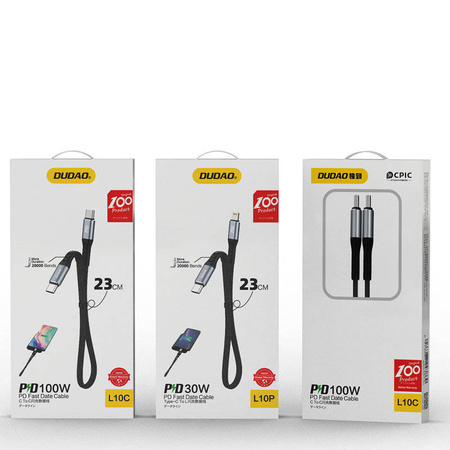 Dudao L10C Kabel USB Typ C - USB Typ C PD100W schwarz (L10C)