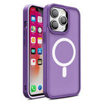 Magnetyczne etui Color Matte Case do iPhone 15 - fioletowe