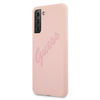 Guess GUHCS21MLSVSPI S21+ G996 różowy/pink hardcase Script Vintage