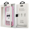 Karl Lagerfeld KLHCP12MLNCHCP iPhone 12/ 12 Pro 6.1&quot; pink/pink hardcase Glitter Choupette Head