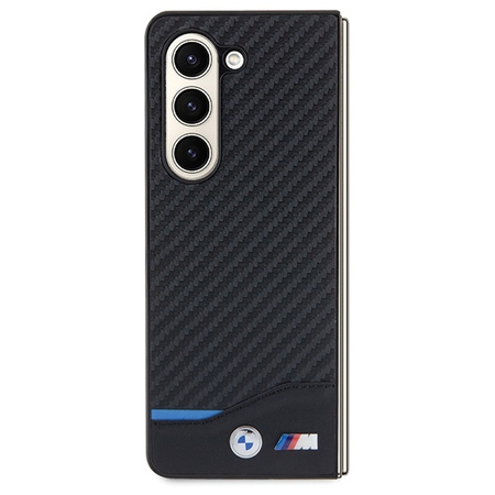 BMW Leather Carbon case for Samsung Galaxy Z Fold 5 - black